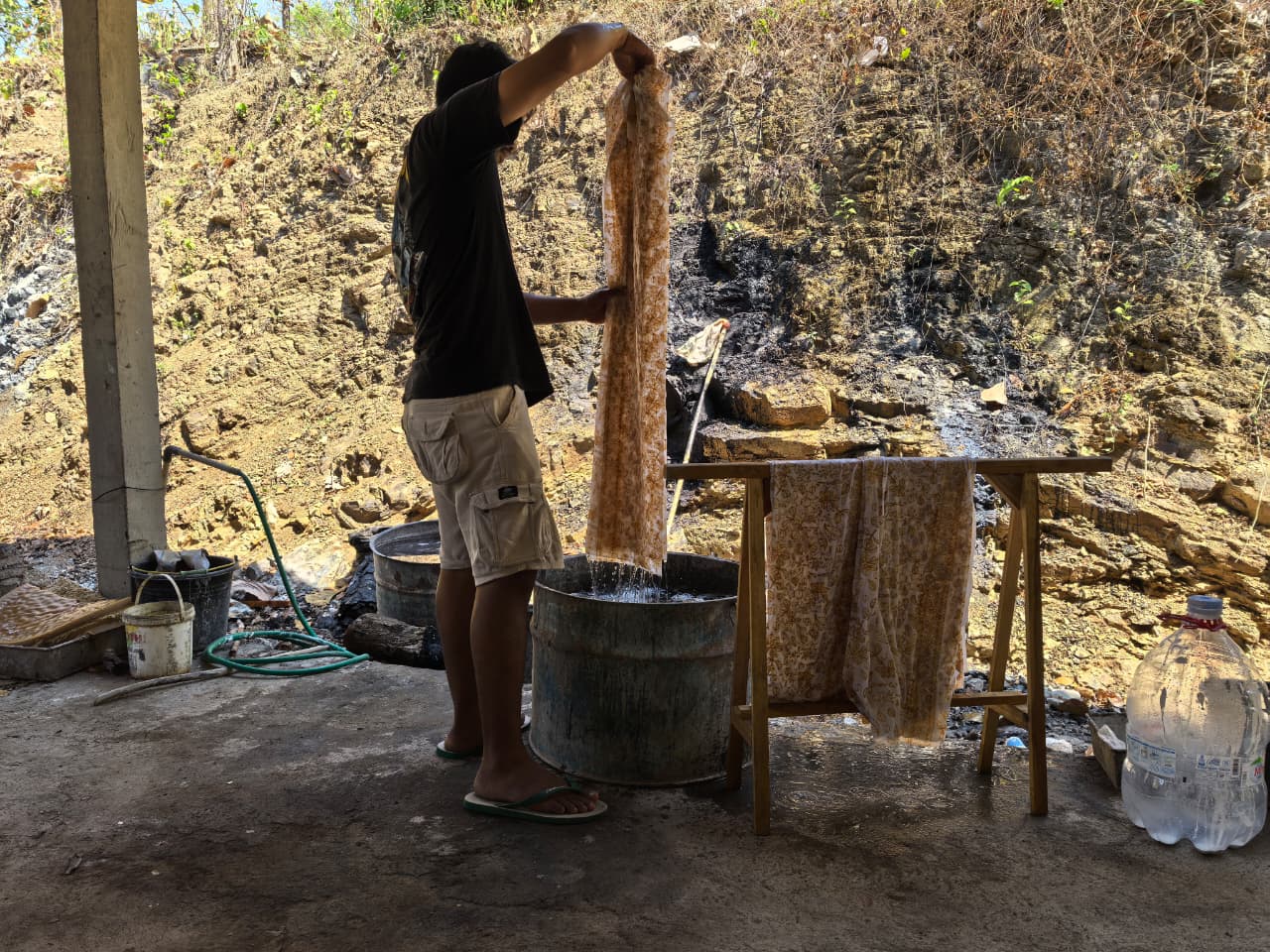 Proses finishing kain batik kopi
