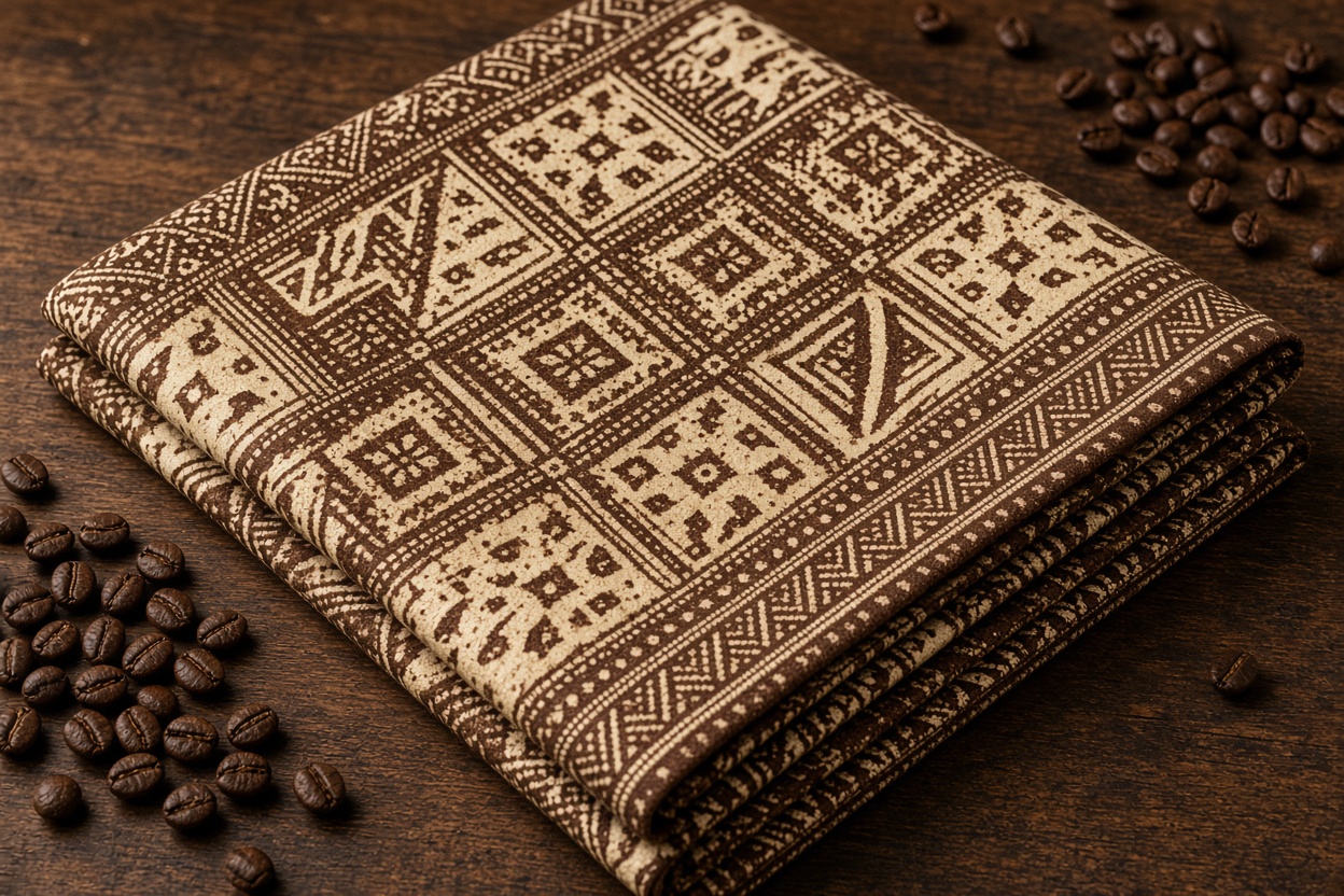 Batik Kopi motif tradisional pewarna alami