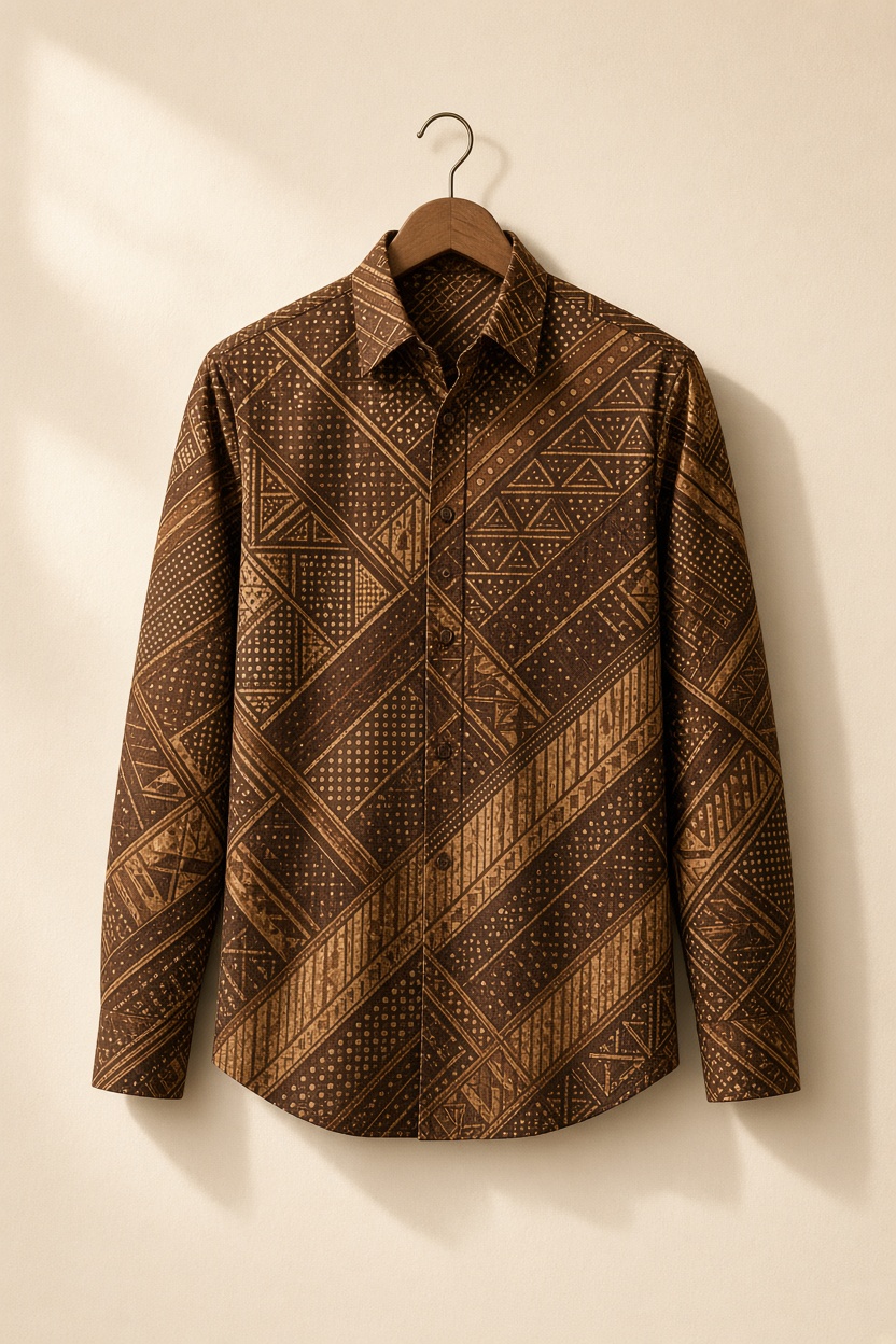 Batik Kopi motif kontemporer pewarna kopi