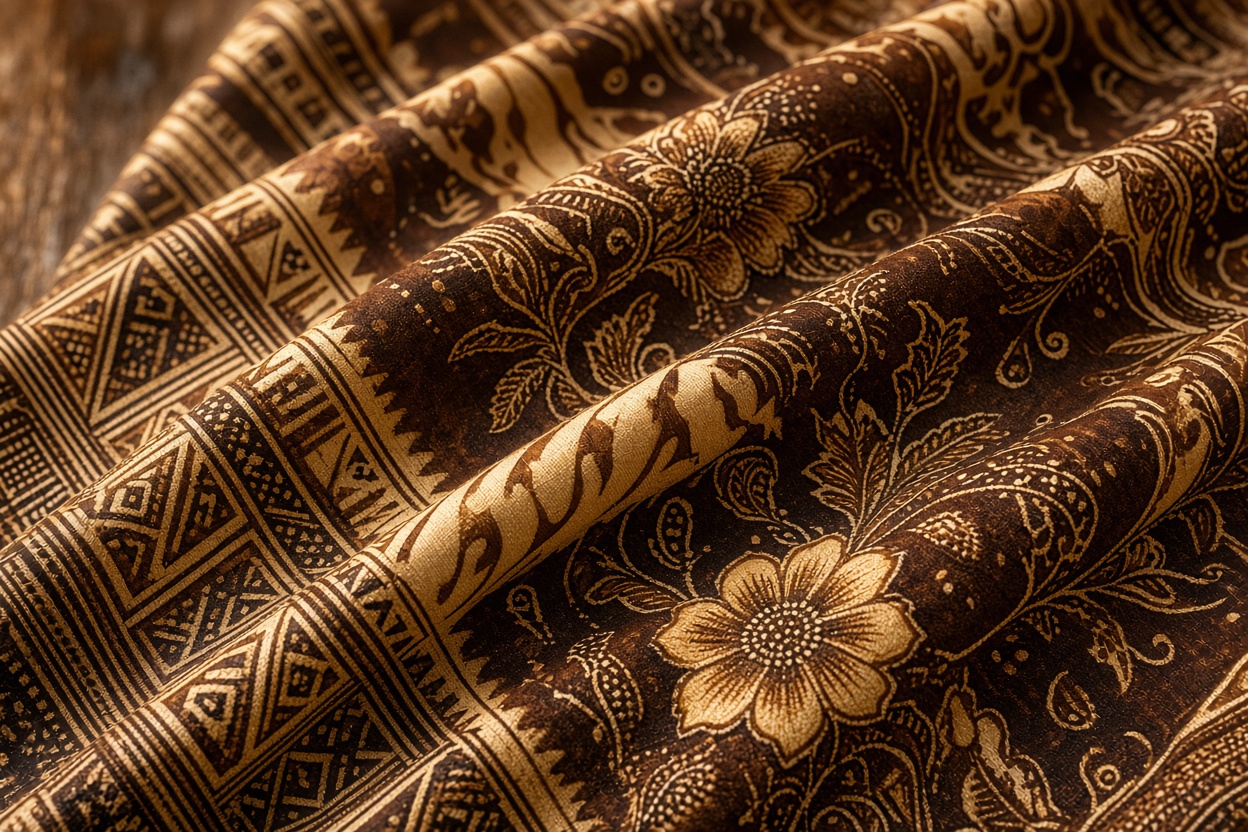Kain batik kopi selesai